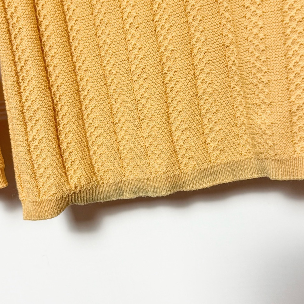 SANDRO Pointelle Trim Rib Knit High Rise Ankle Crop Bootcut Flare Leg Pants‎ M - Picture 13 of 14